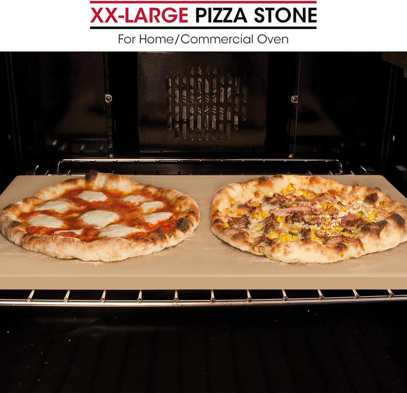 Unicook XX-Large Pizza Stone 26"x17.5"x0.6" for 36"/48" Home and Commercial Ovens, Rectangular Baking Stone, Ideal for Baking Crispy Pizzas, Bread and Cookies, Weighs 17.6 lbs, Does Not Fit 30"Ovens - Image 3